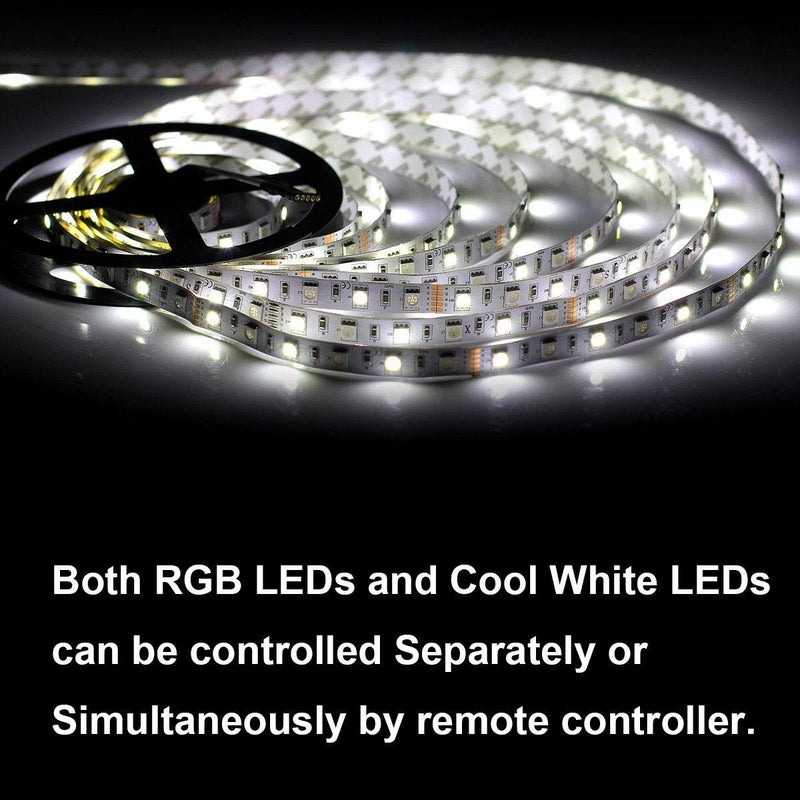 SUPERNIGHT 5050 RGBW LED Strip Lights-16.4ft 300 LEDs, Color Changing LED Lights for Valentine, Wedding Sparklers, Christmas Lights, Indoor Decoration - Image 4